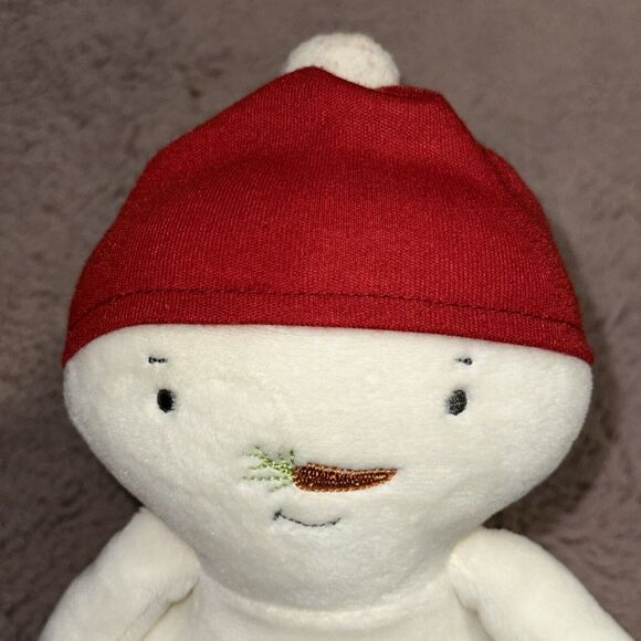 Bunnies by the Bay 10” Marshmallow Soft Plush Snowman Lovey - Picture 1 of 8